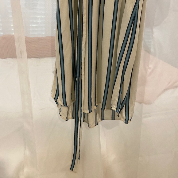 Ann Taylor Loft button up striped dress - Picture 2 of 6